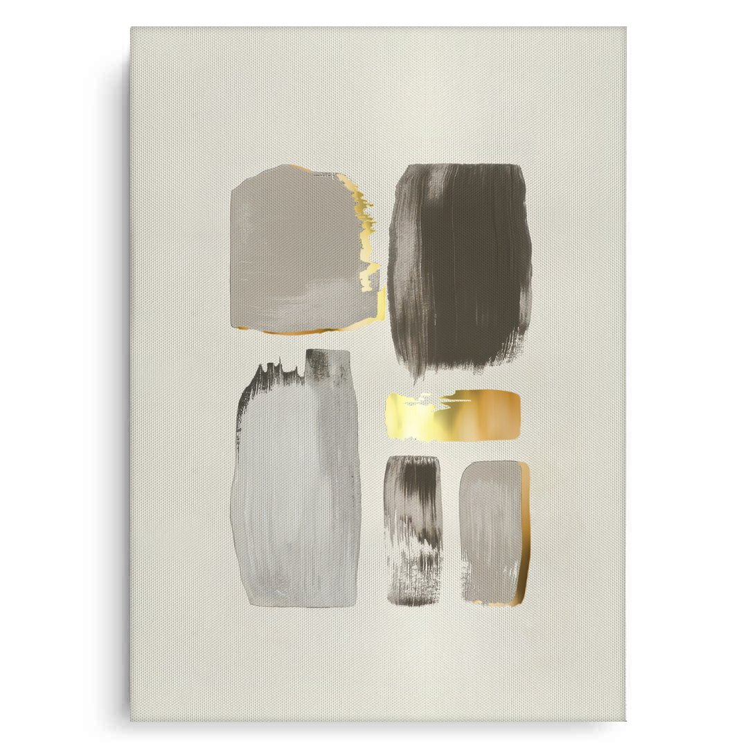 2Abstract Brushstroke Set of 2 - Canvas