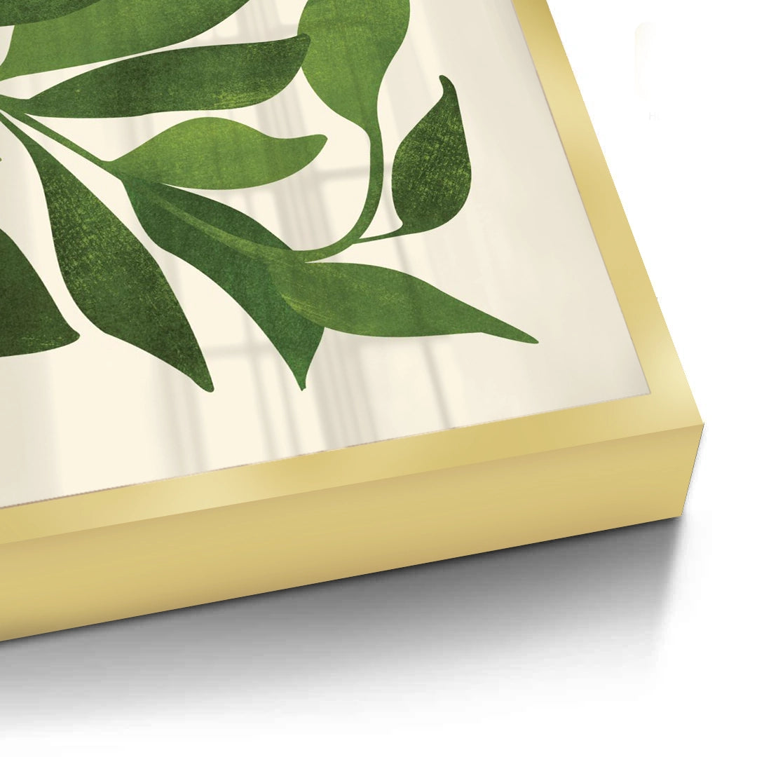 2Abstract Green Leaf - Fine Art