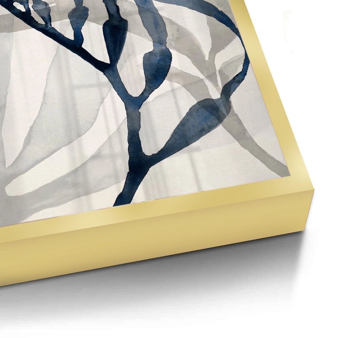 2Abstract Indigo Seaweed - Fine Art