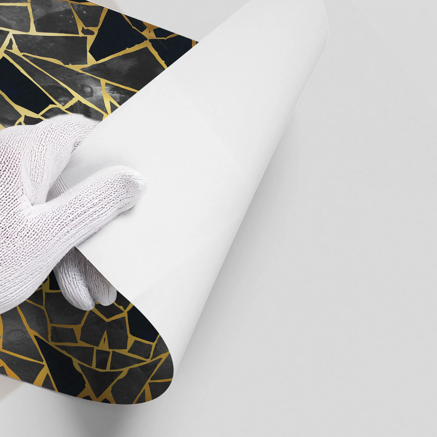 2Abstract Kintsugi Stone- Poster