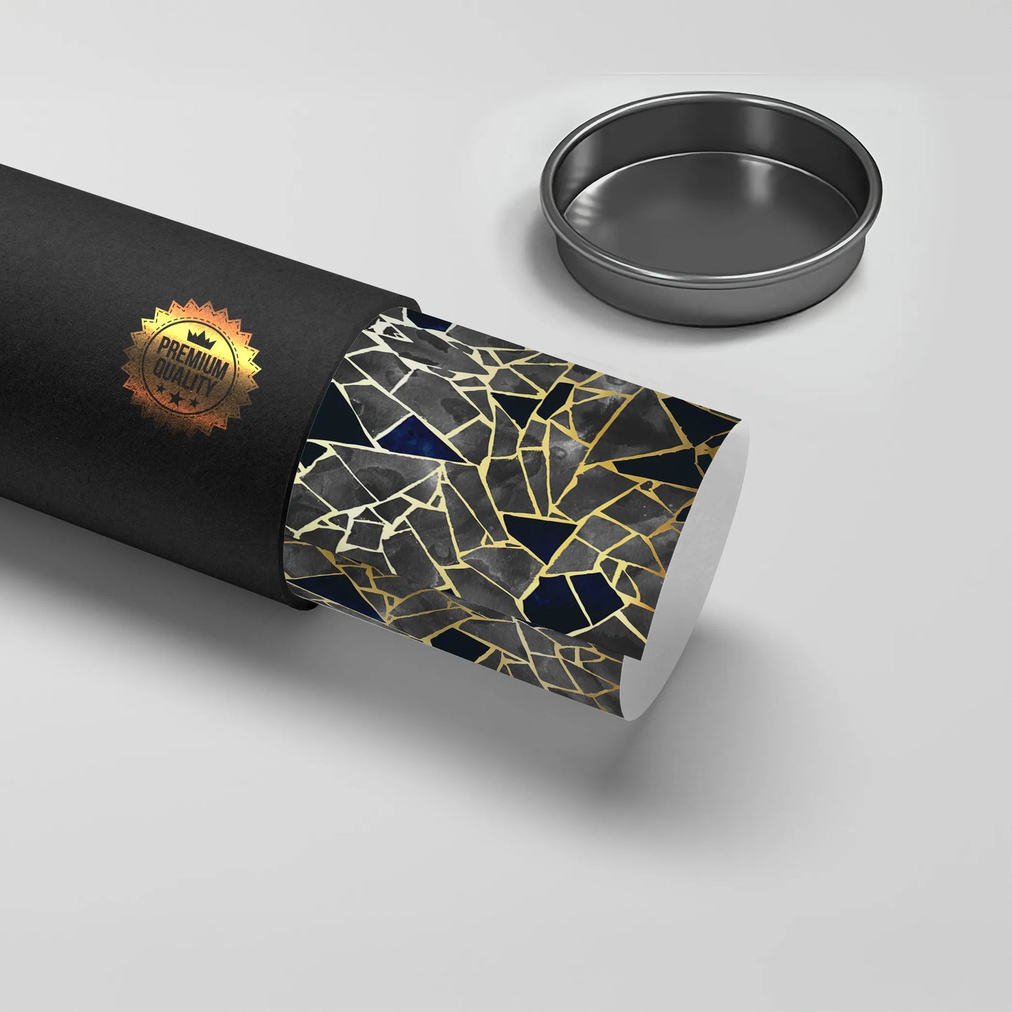 2Abstract Kintsugi Stone- Poster