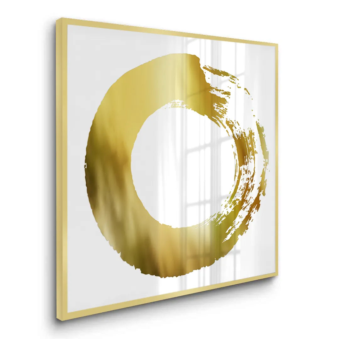 2Abstract Metallic Circle - Fine Art