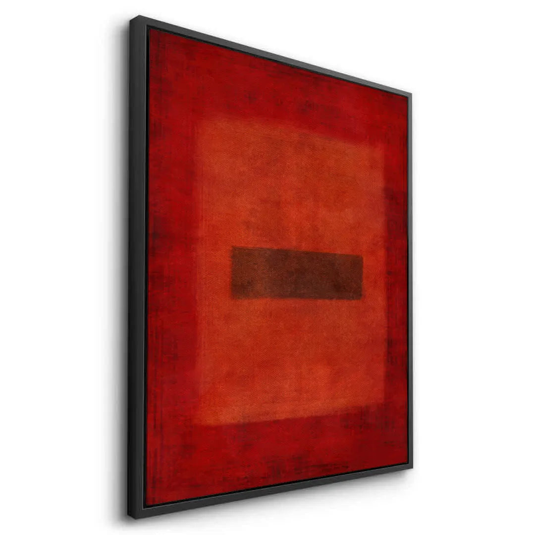 2Abstract Red Color Field  - Canvas