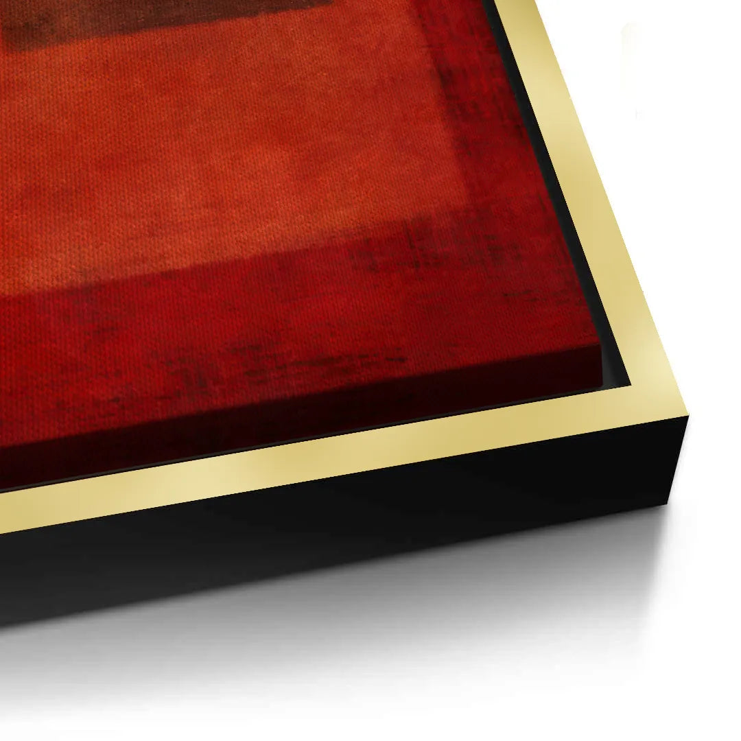 2Abstract Red Color Field  - Canvas