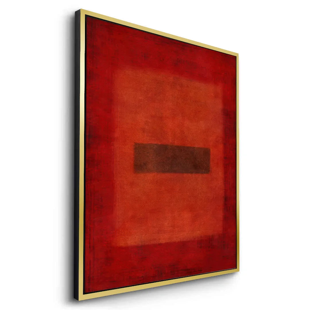 2Abstract Red Color Field  - Canvas