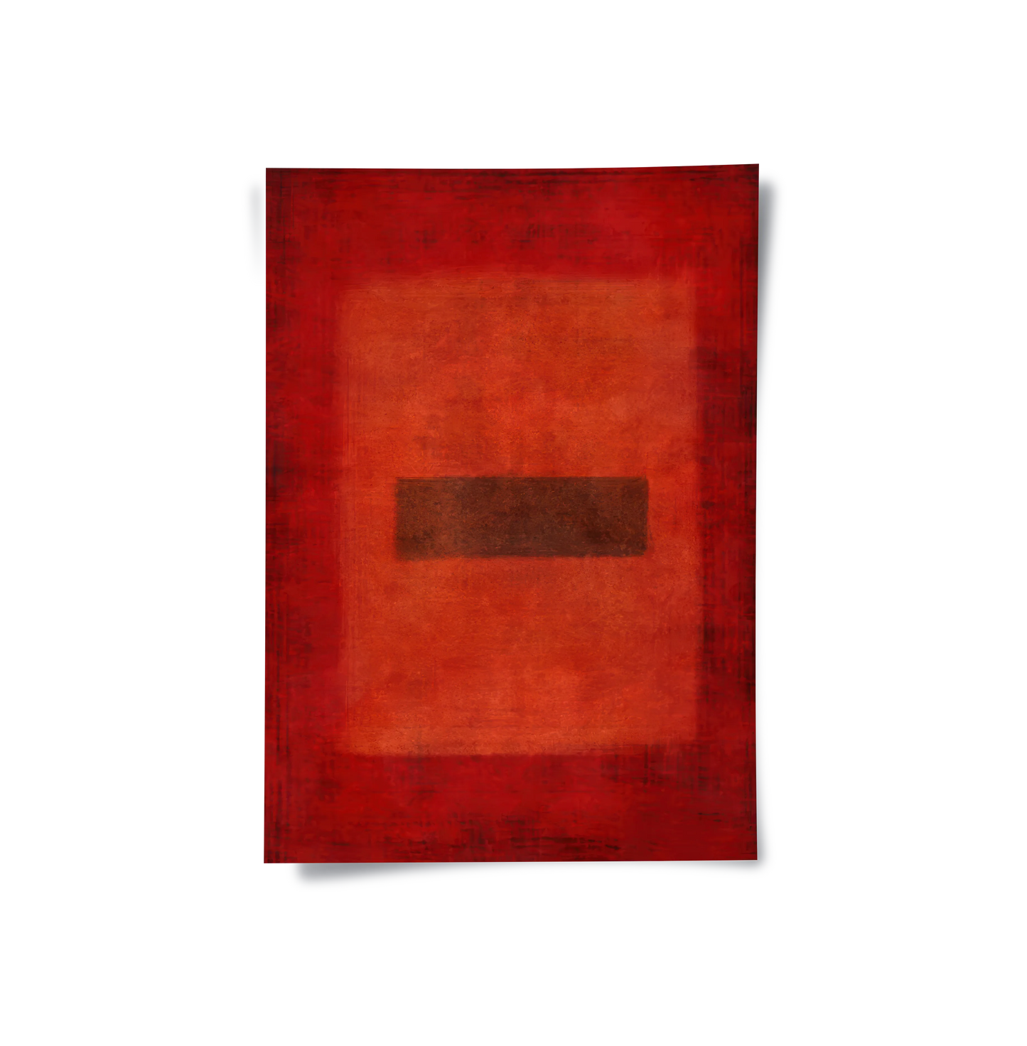 2Abstract Red Color Field - Poster