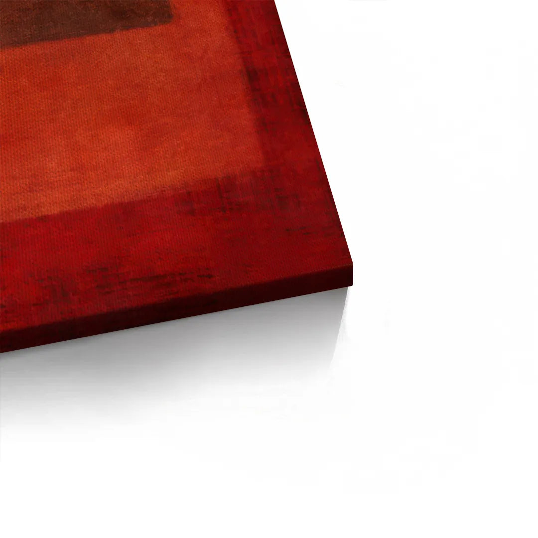 2Abstract Red Color Field  - Canvas