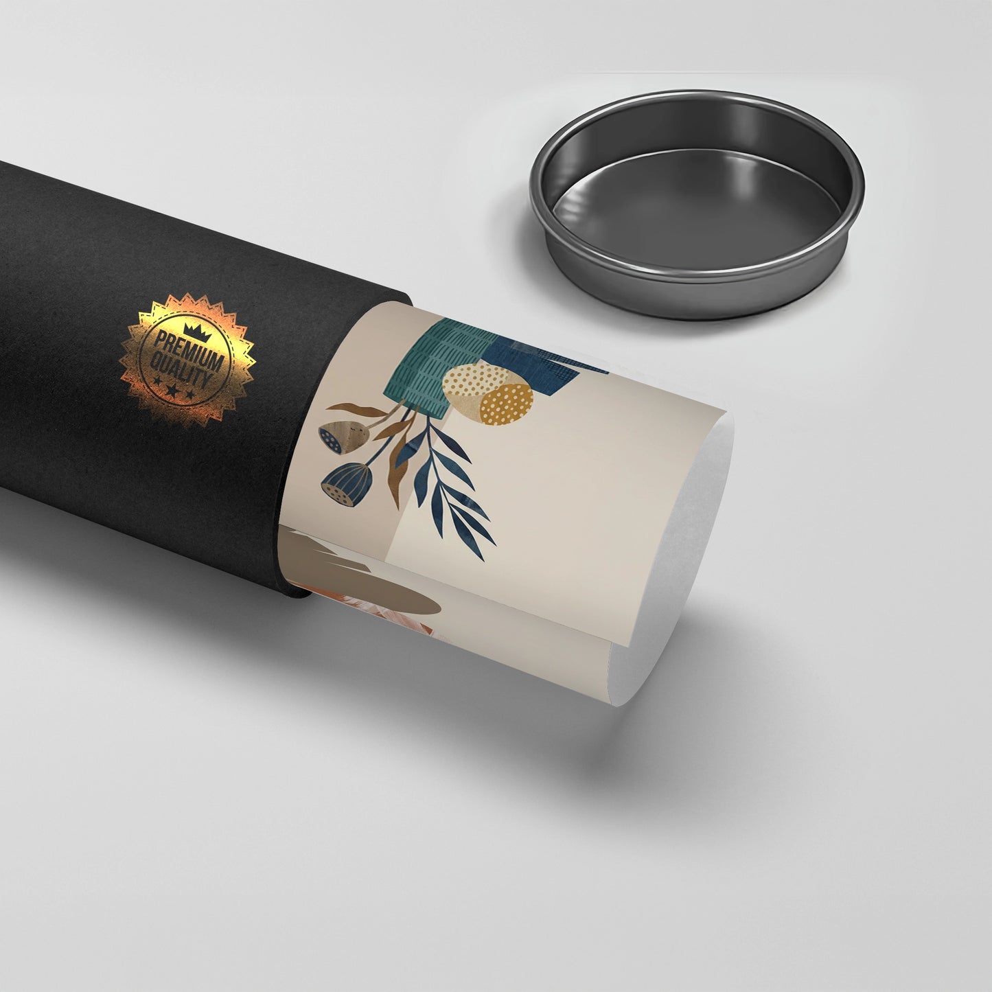 2Abstract Vase and Dried Flowers - Poster