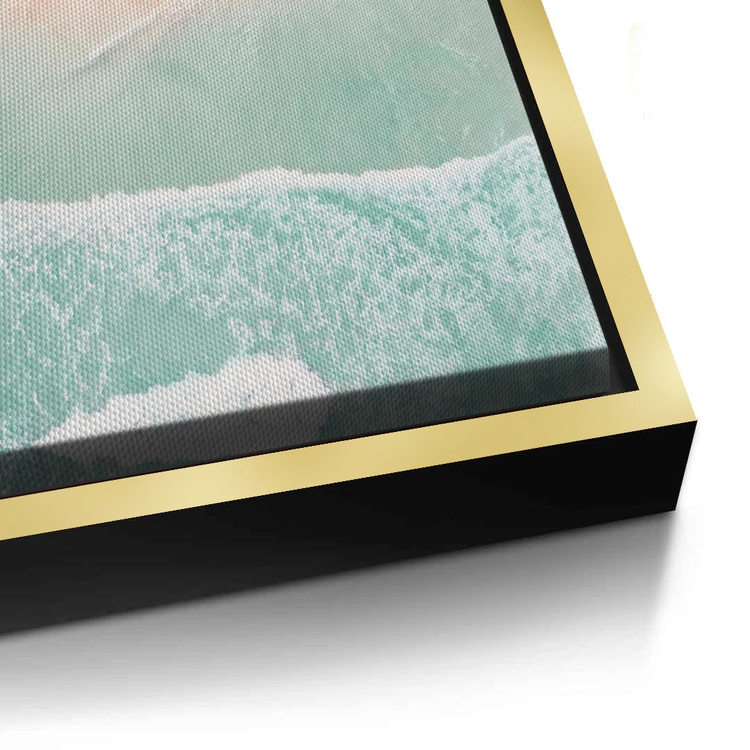 2Aerial Turquoise Ocean - Canvas