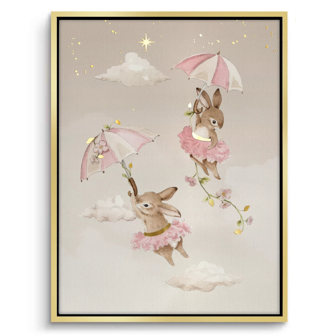 2Ballerina Animal Nursery Set of 3 - Canvas