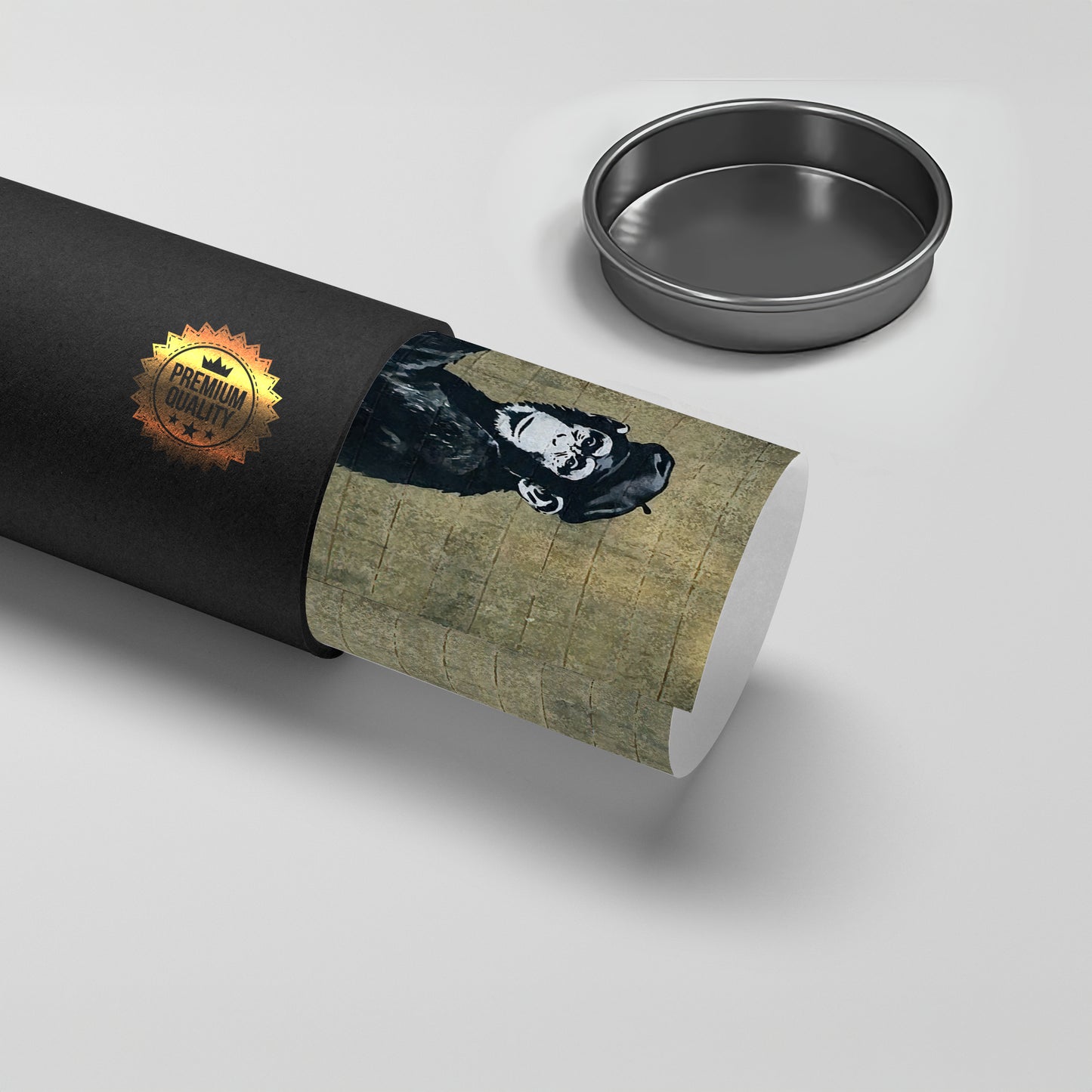 2Banksy Style Monkey Graffiti - Poster