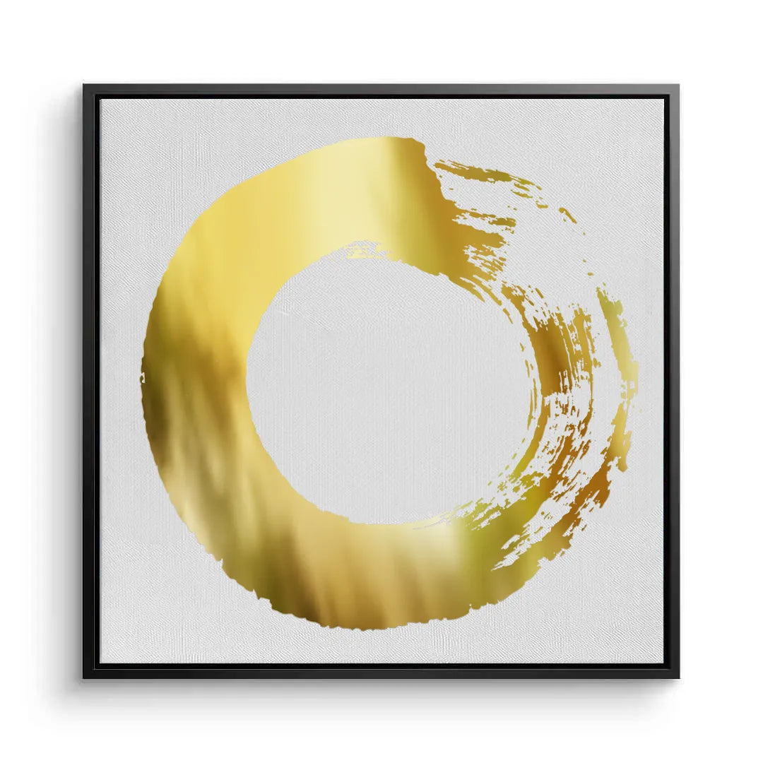 2Abstract Metallic Circle - Canvas