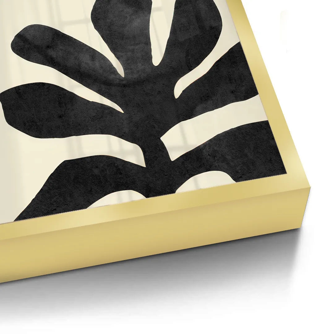 2Black and Gold Botanical Set of 2 - Fine Art