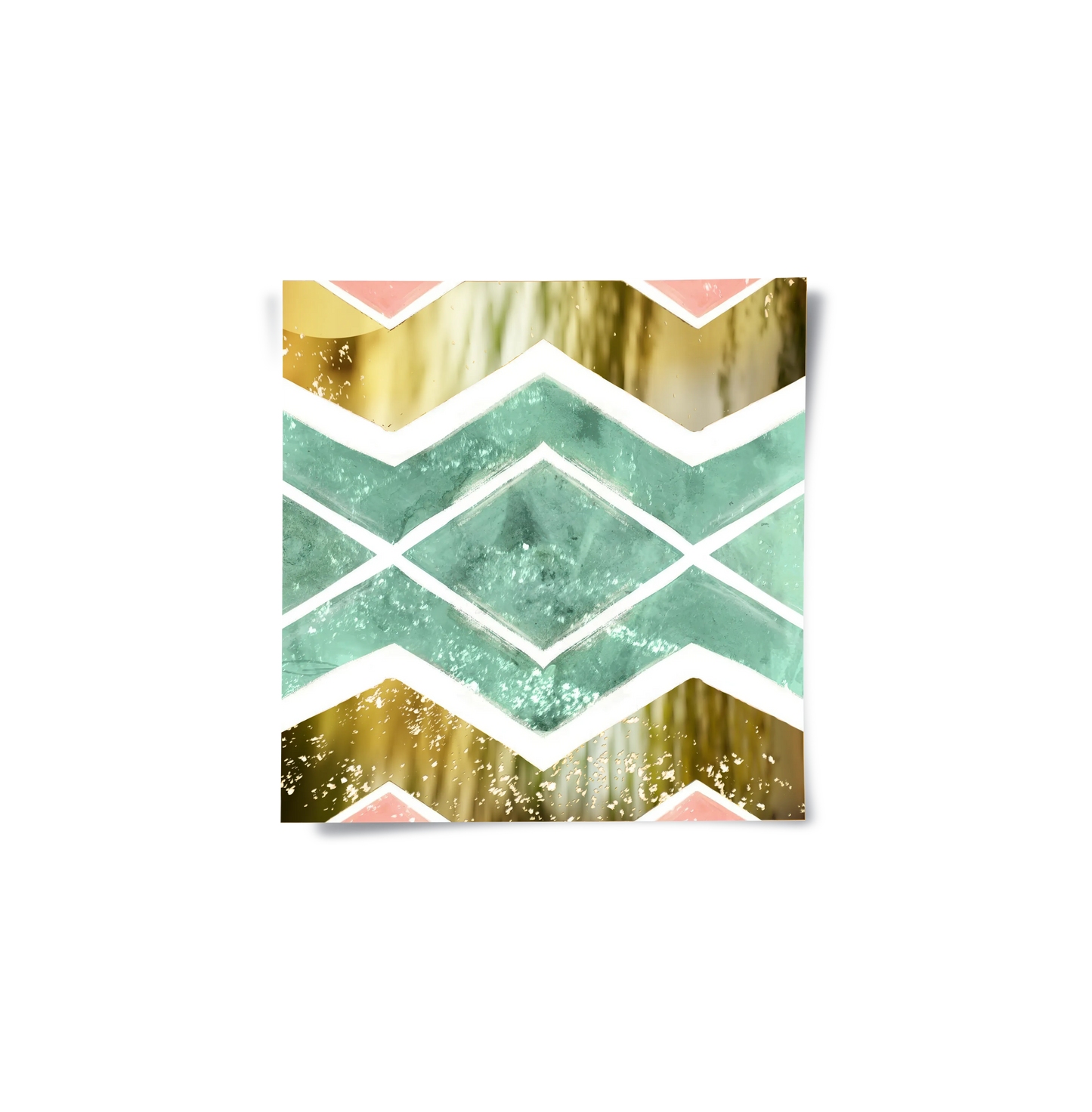 2Bohemian Gold Geometric - Poster