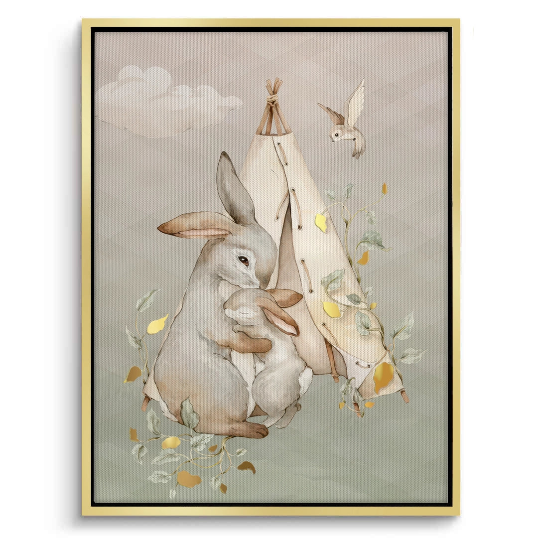 2Boho Bunny Love - Canvas