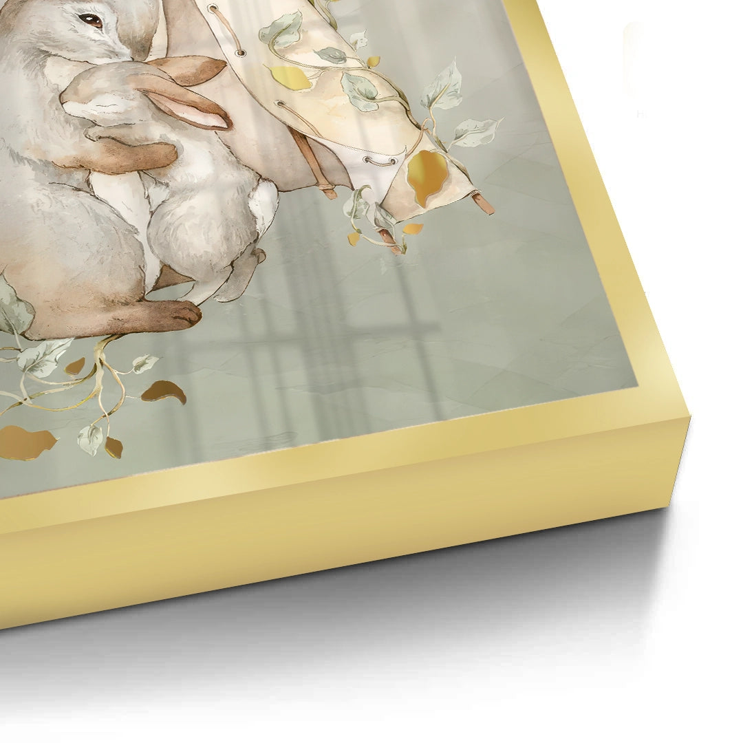 2Boho Bunny Love - Fine Art