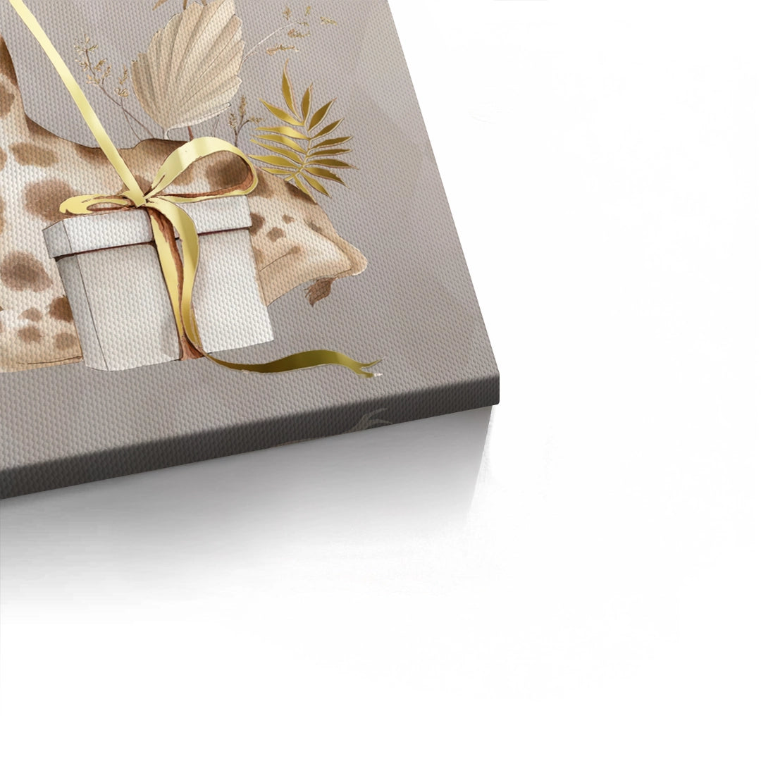 2Boho Giraffe  - Canvas