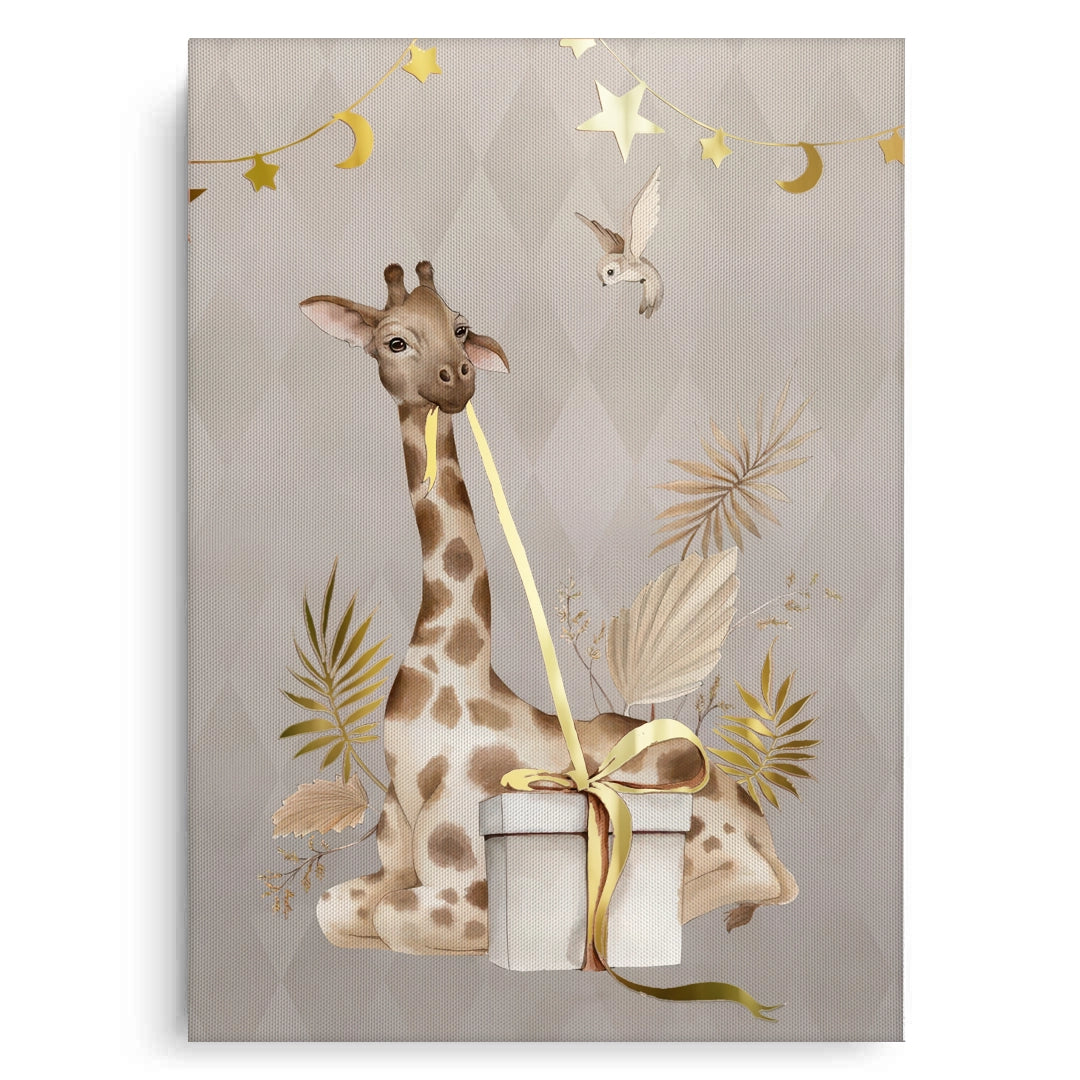 2Boho Giraffe  - Canvas