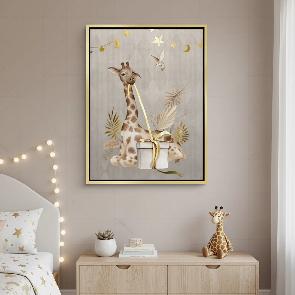 2Boho Giraffe  - Canvas