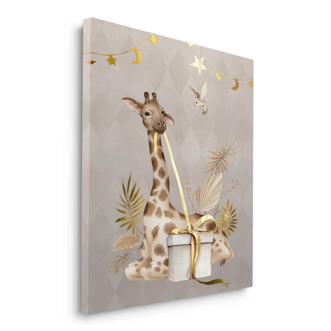 2Boho Giraffe  - Canvas