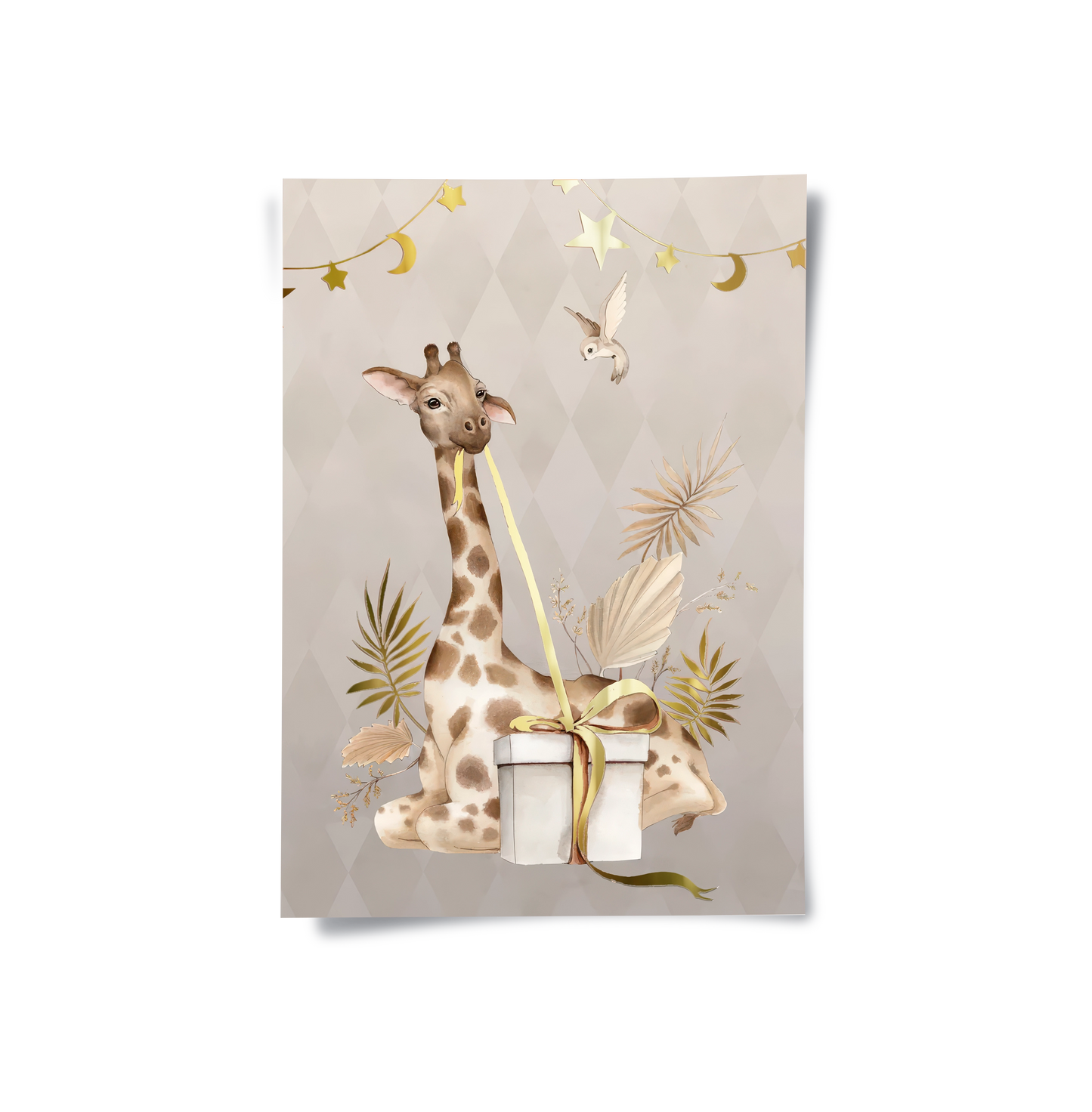 2Boho Giraffe - Poster