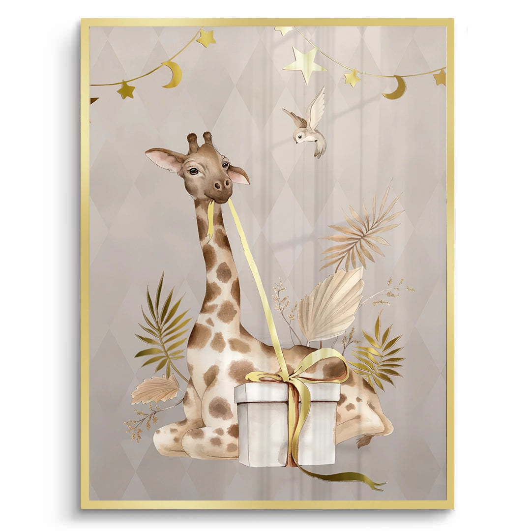 2Boho Giraffe  - Fine Art