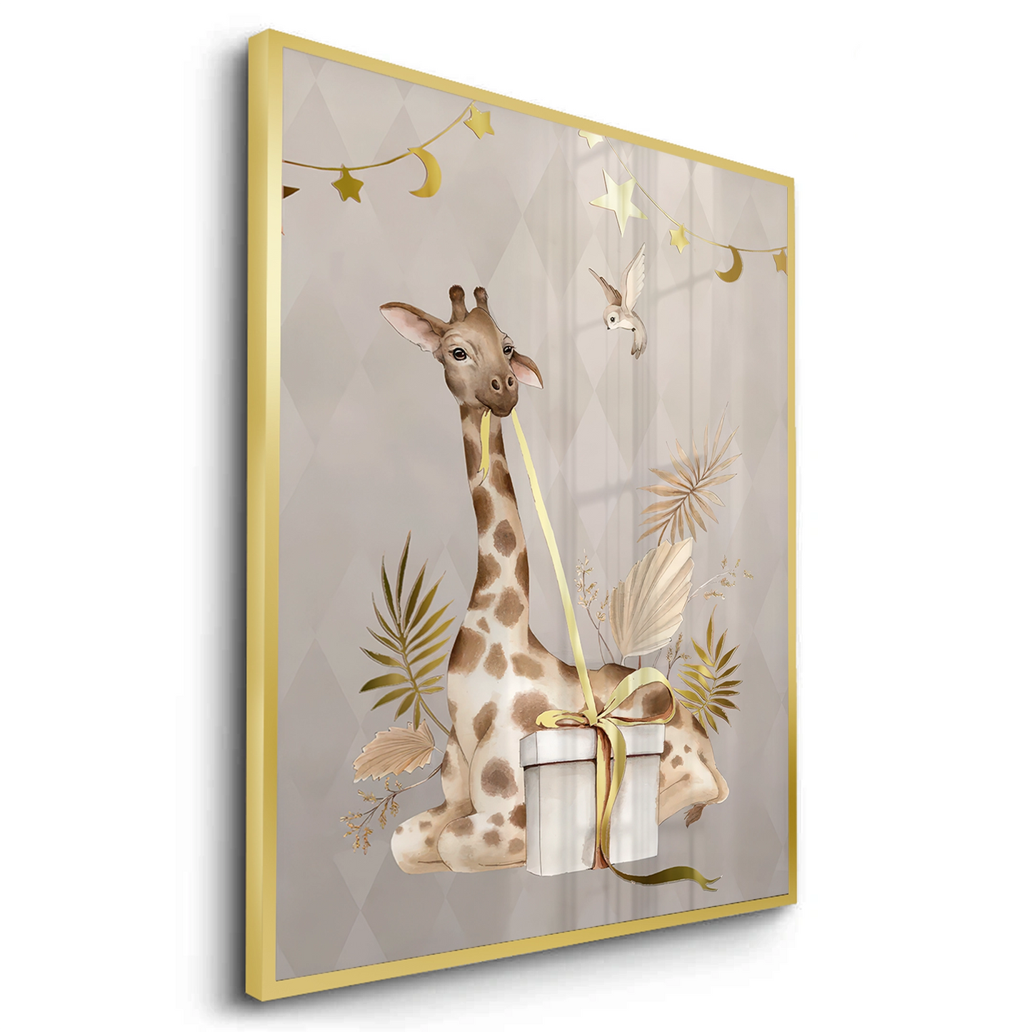 2Boho Giraffe  - Fine Art