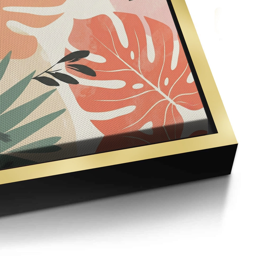 2Boho Monstera Leaves - Canvas