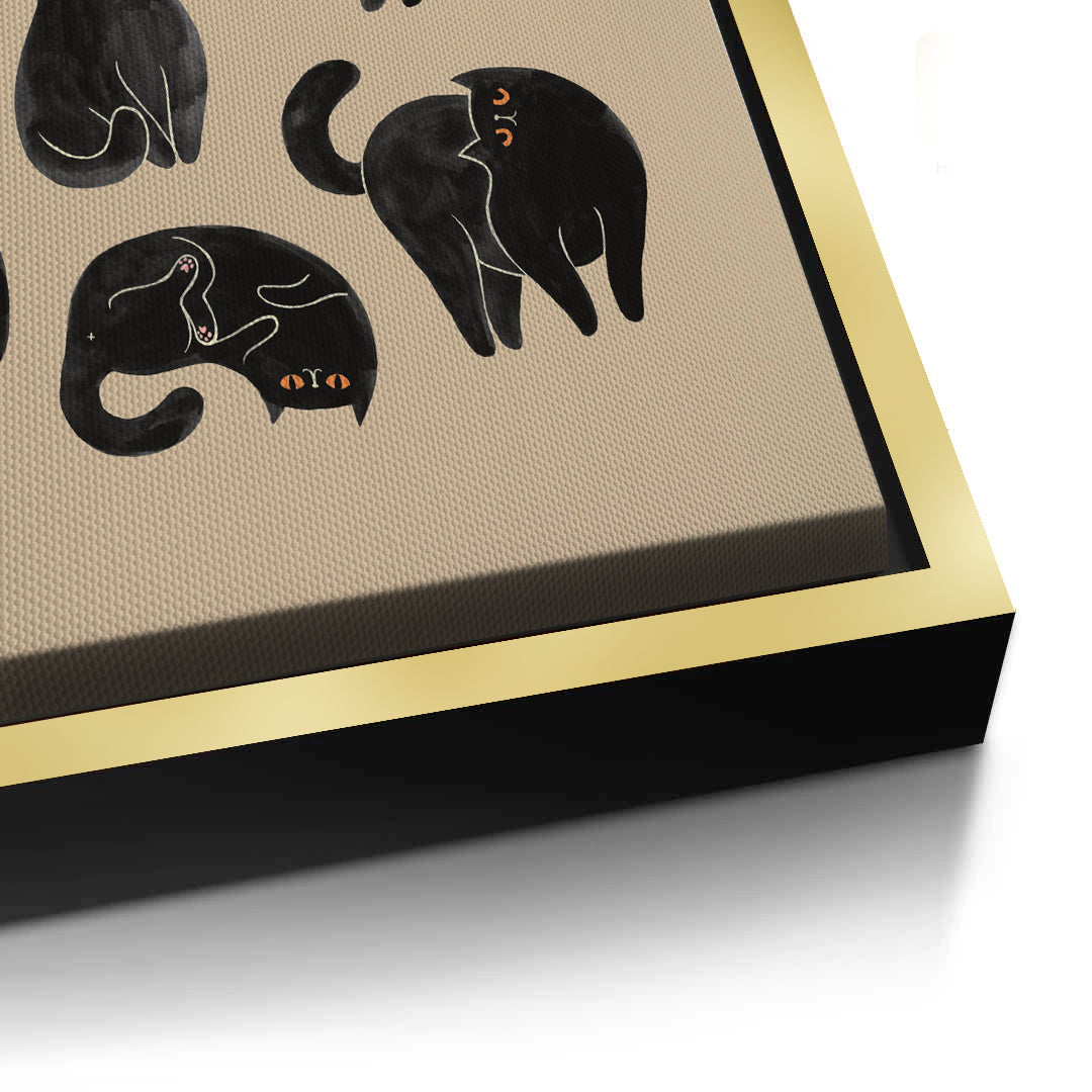 2Cats in Poses - Canvas