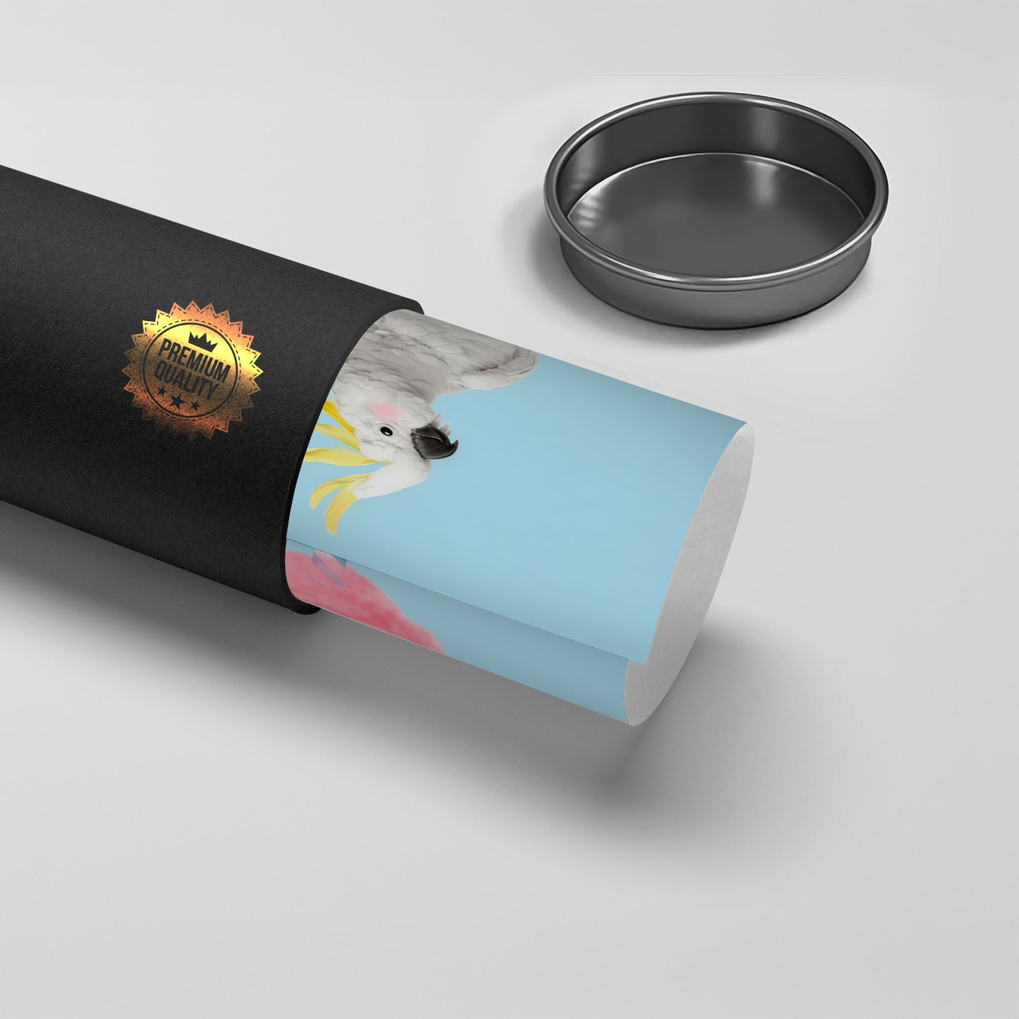 2Cockatoo Bird on Cotton Candy - Poster