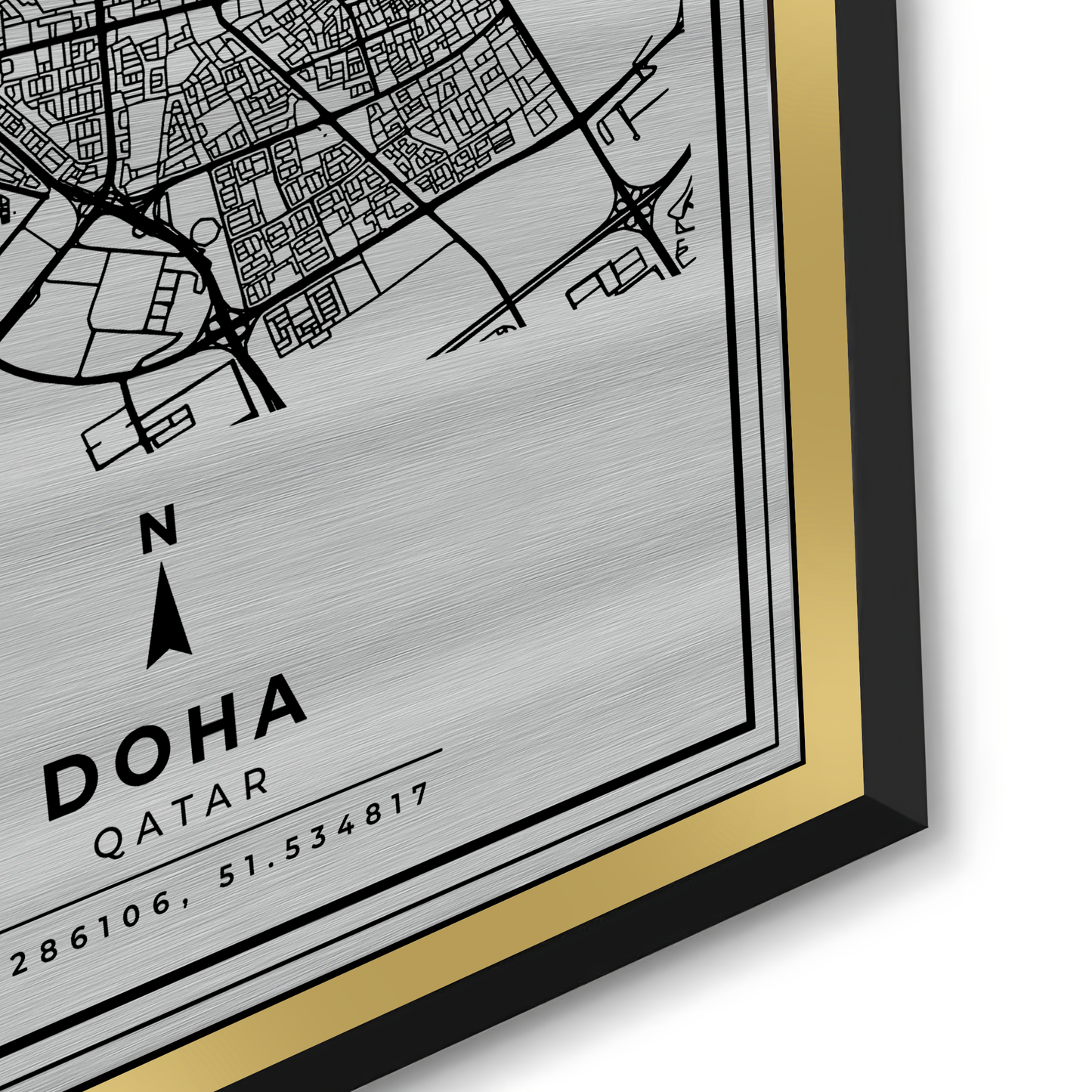 2Doha Map - Metal