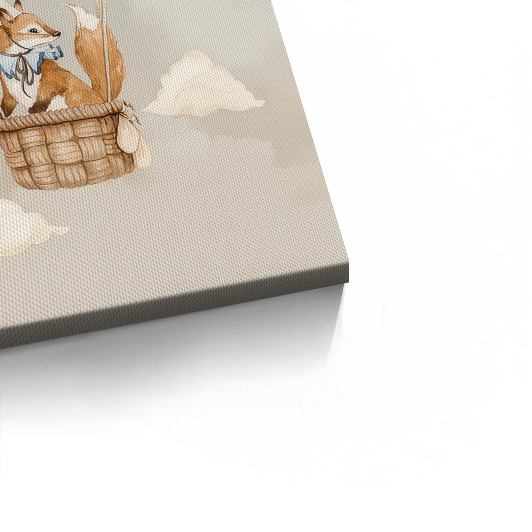 2Dreamy Fox and Deer Balloon Set of 2 - Canvas