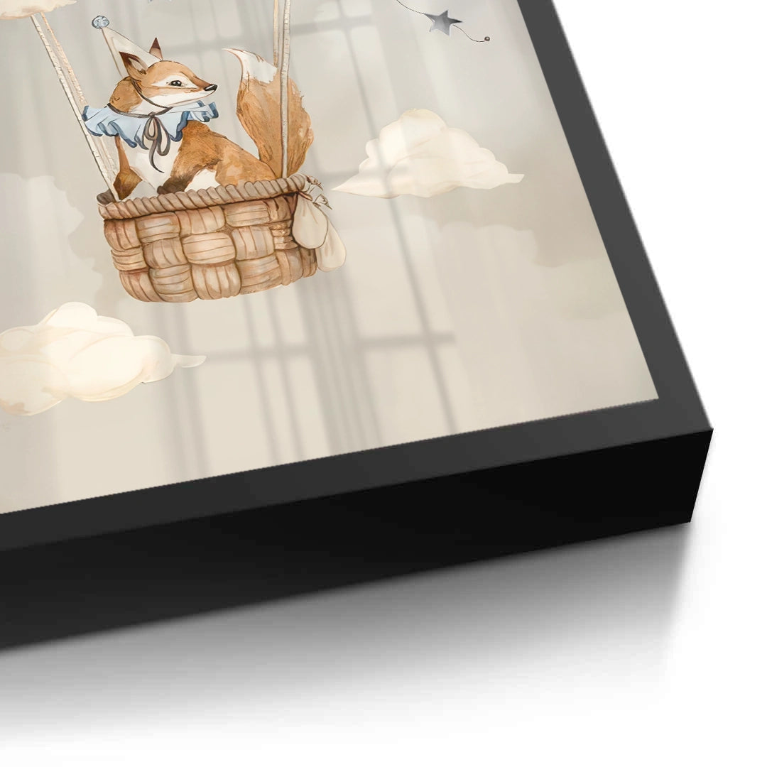 2Dreamy Fox and Deer Balloon Set of 2 - Fine Art