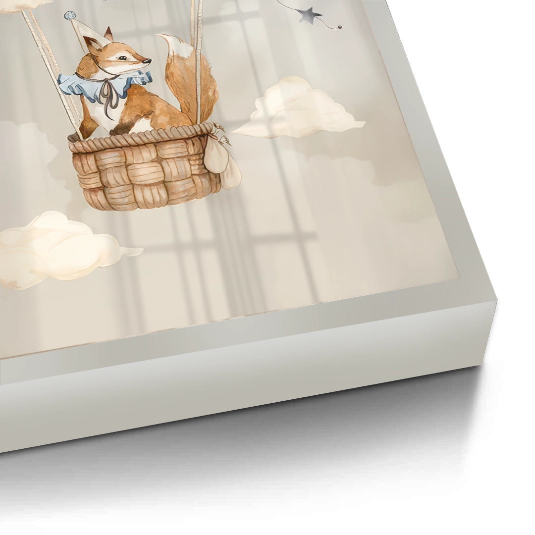 2Dreamy Fox and Deer Balloon Set of 2 - Fine Art