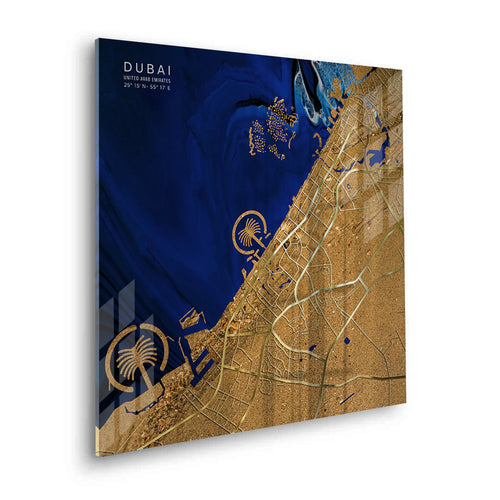 Dubai Map - Acrylic