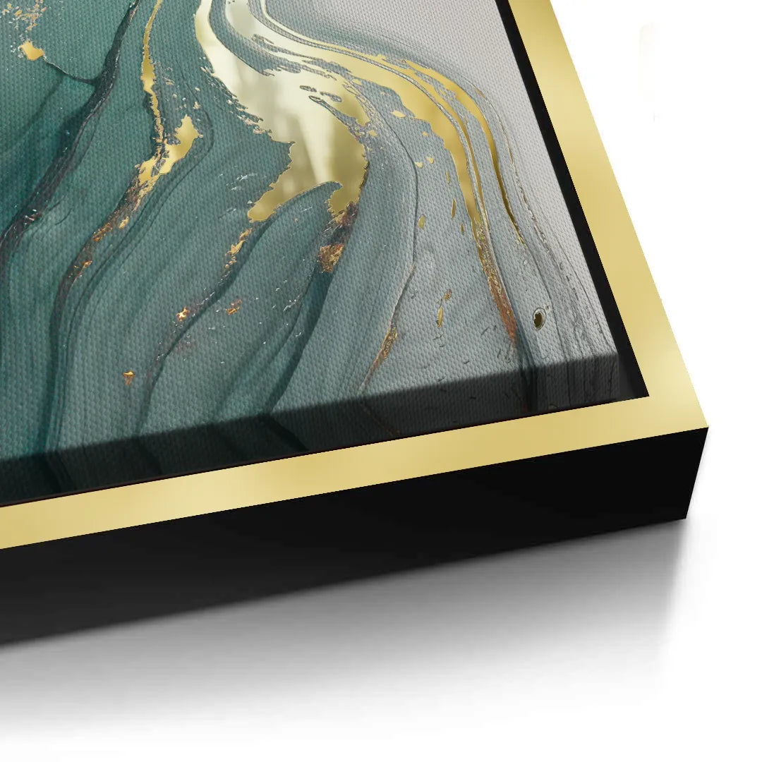 2Emerald Flow Set of 3 - Canvas