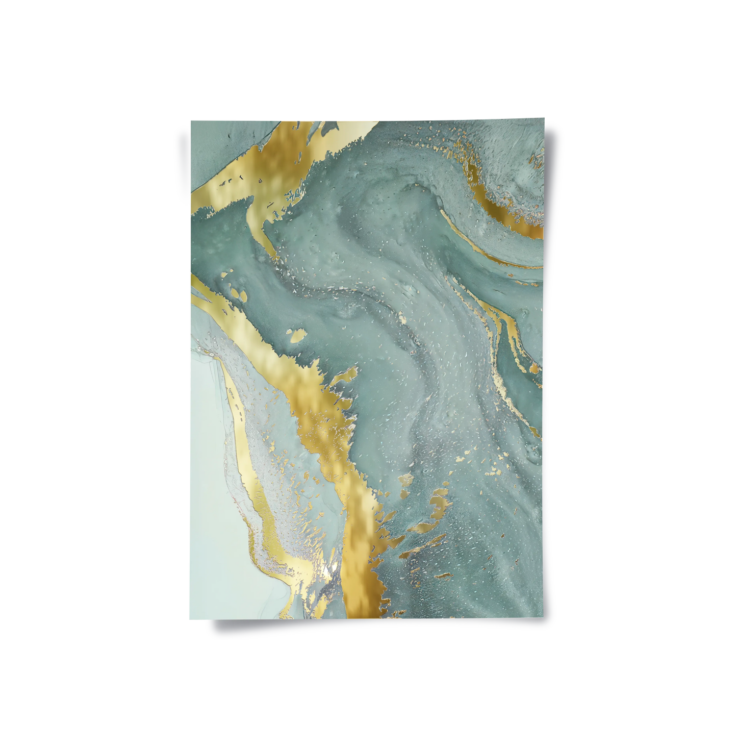 2Emerald Flow Set of 3 - Poster