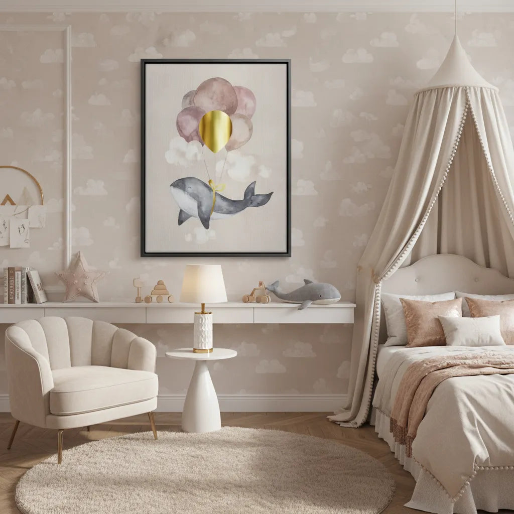 2Flying Whale- Canvas