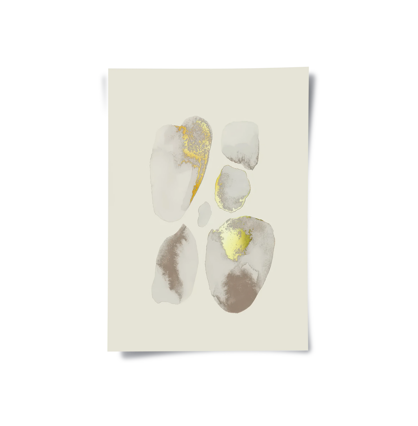 2Geometric Earth Tones Set of 2 - Poster