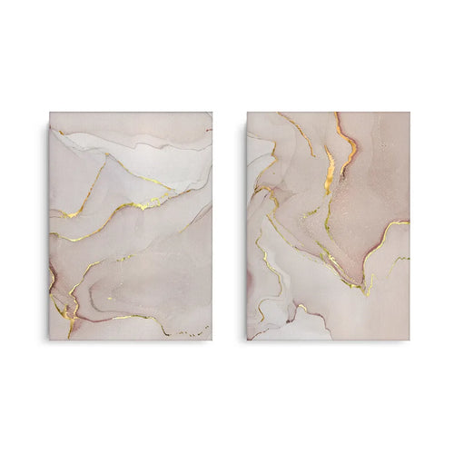 Gilded Blush Set of 2 - Canvas