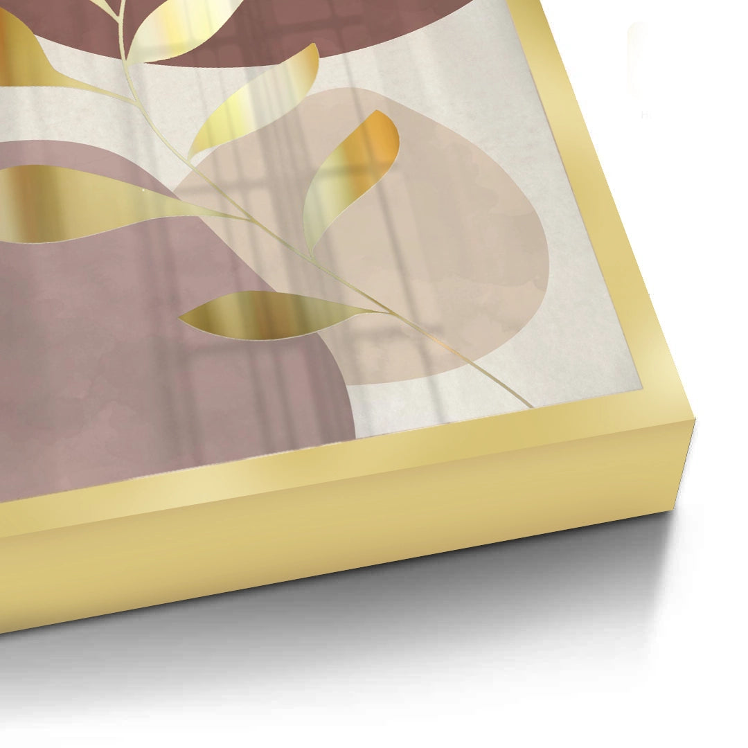 2Gold Leaf Abstract - Fine Art