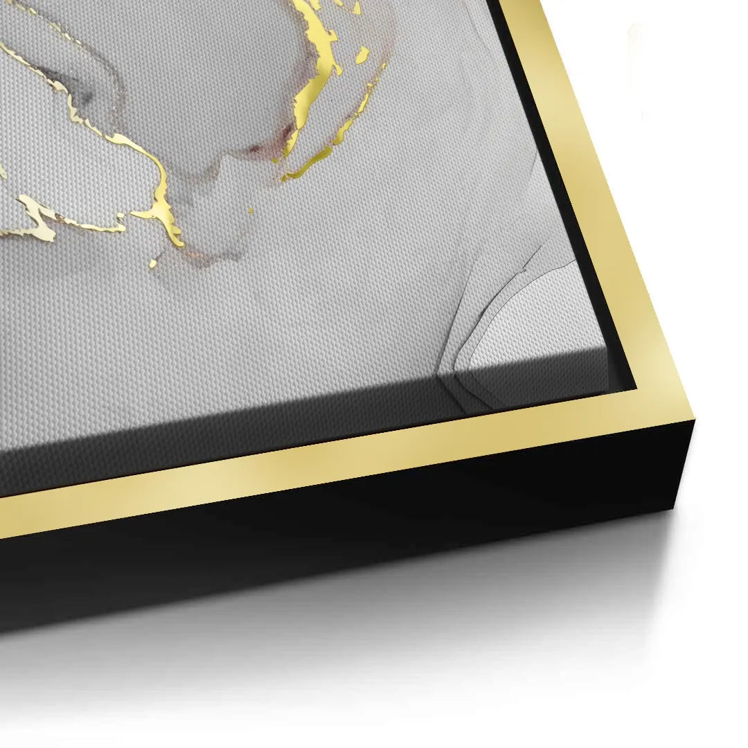 2Gold Marble Set of 2 - Canvas