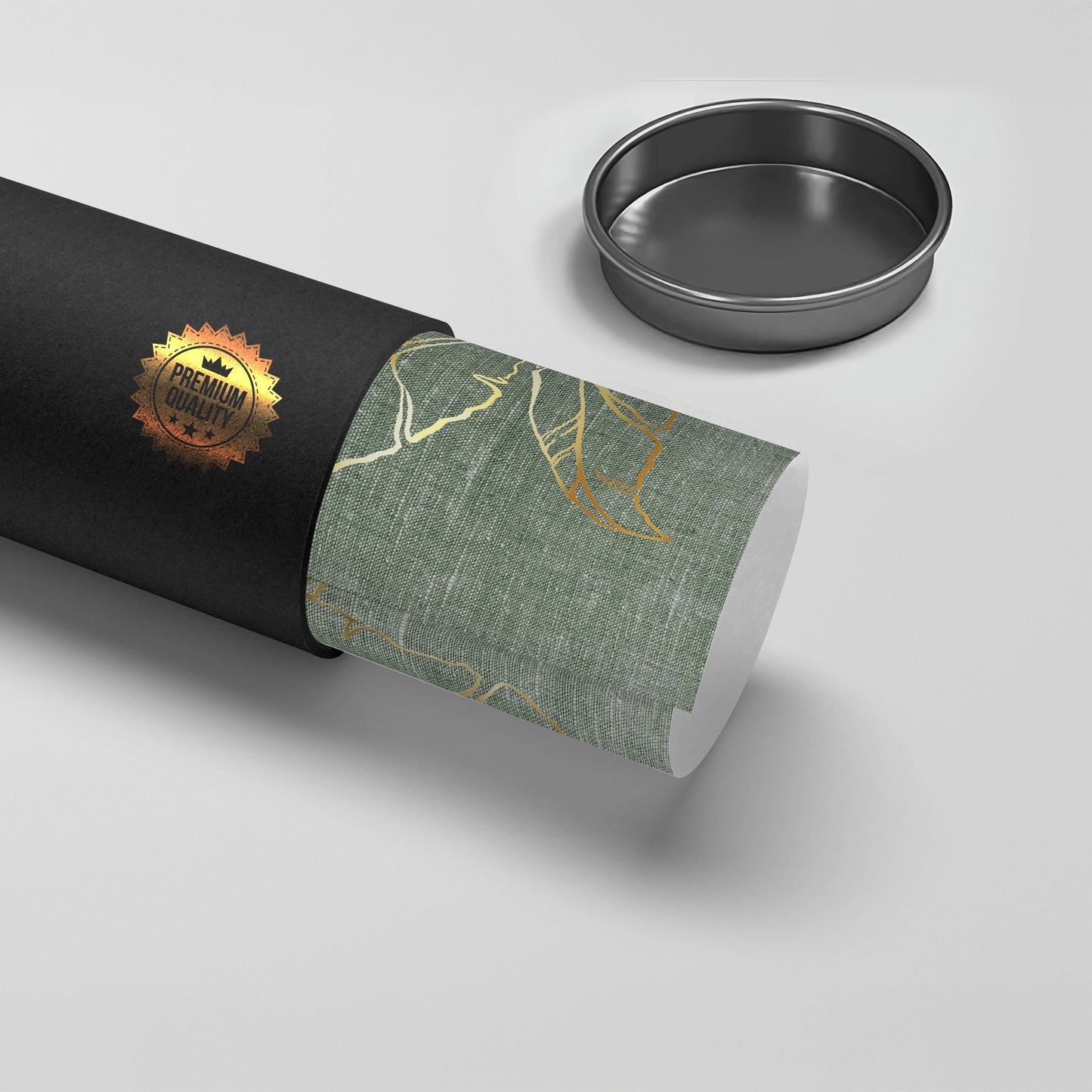 2Gold Outline Tropical Leaf - Poster