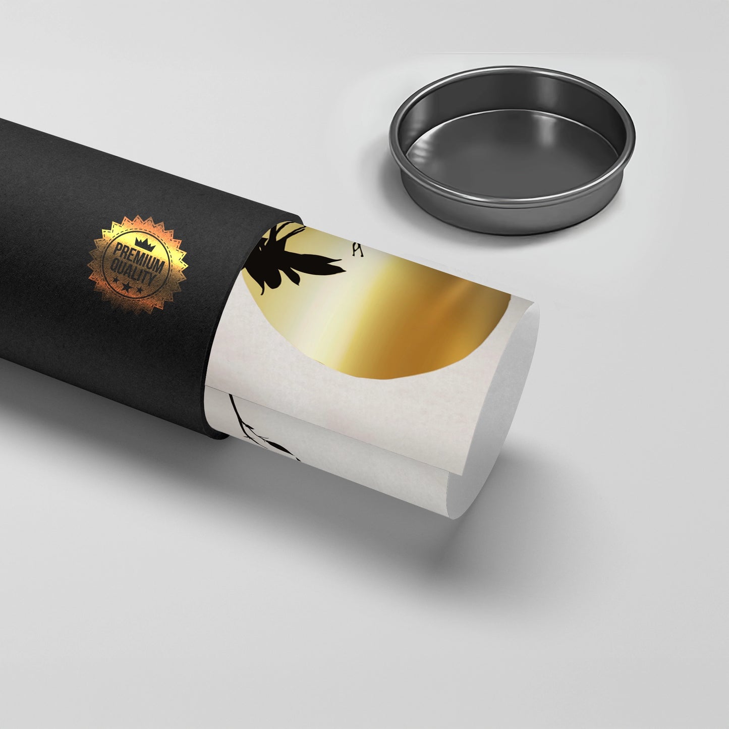 2Gold Sun and Black Flower - Poster