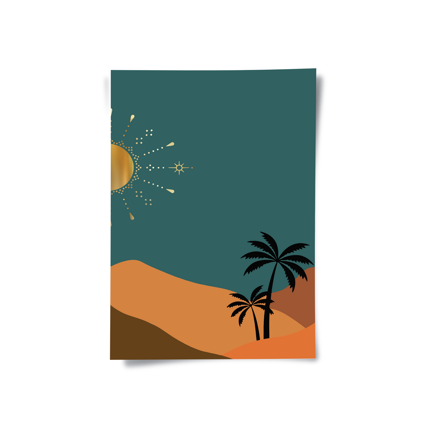 2Golden Dunes Set of 2 - Poster