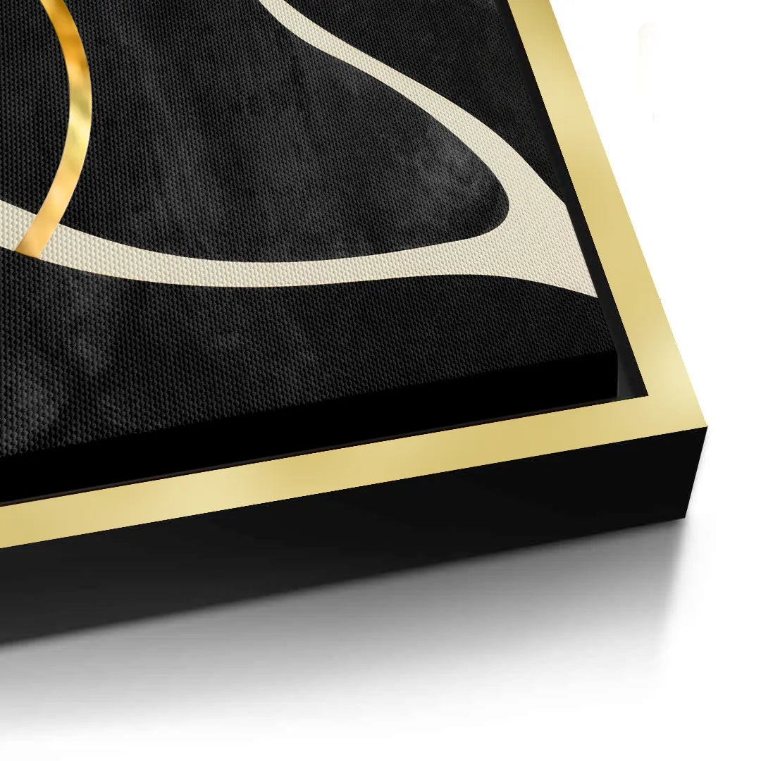 2Golden Meander Set of 2 - Canvas