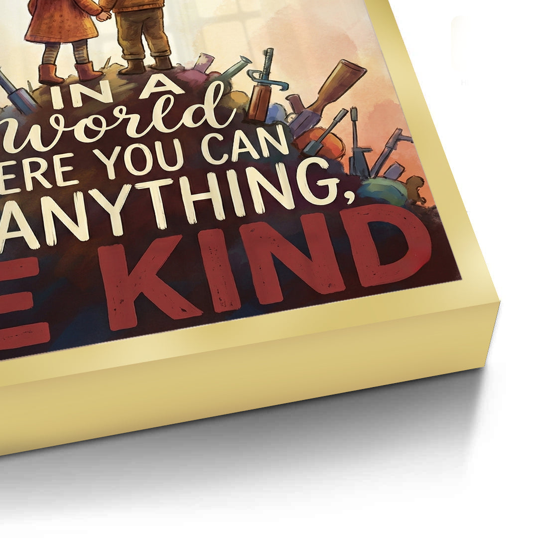 2In a World Where You Can Be Anything Be Kind - Fine Art