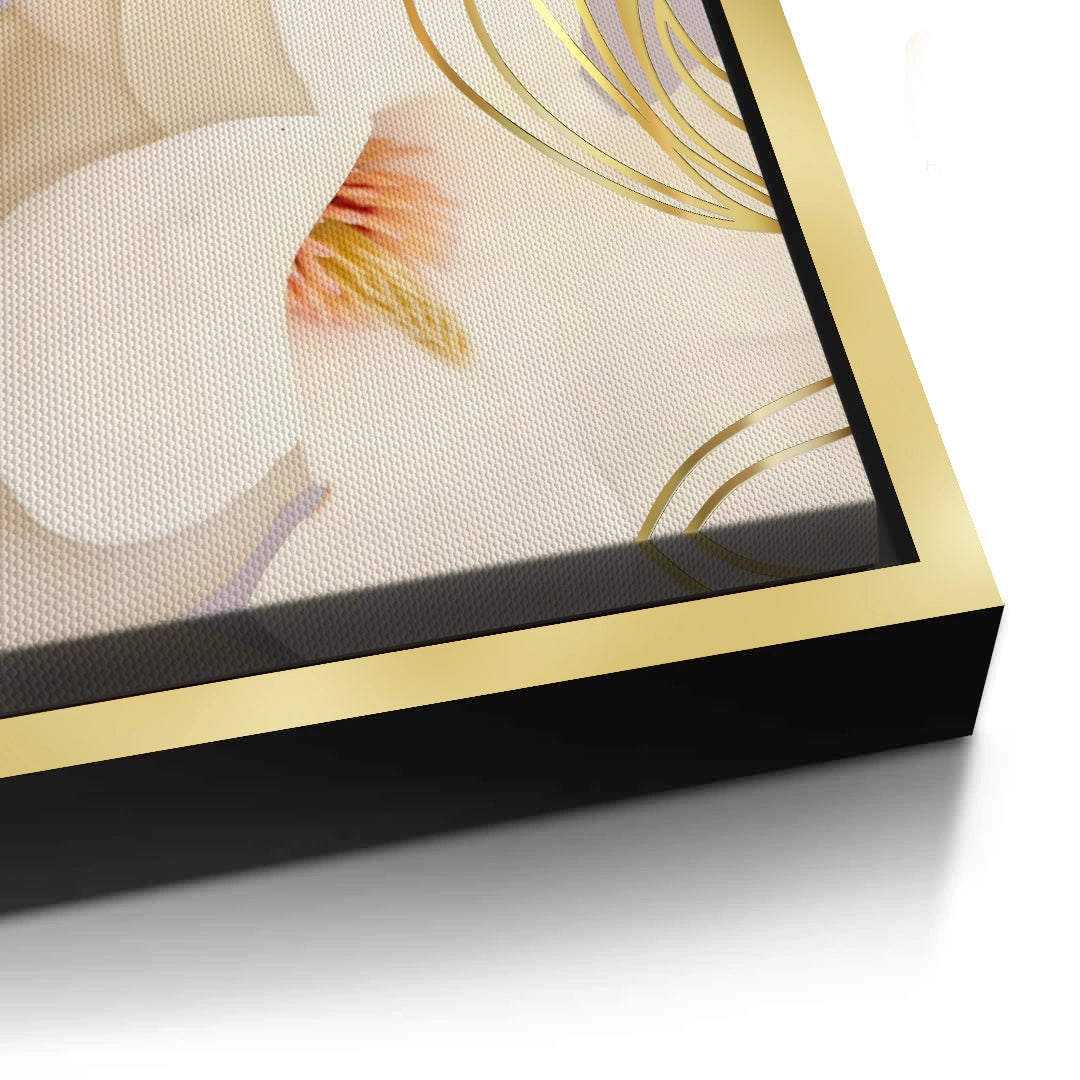 2Luxury Gold Foil Floral Set of 2 - Canvas