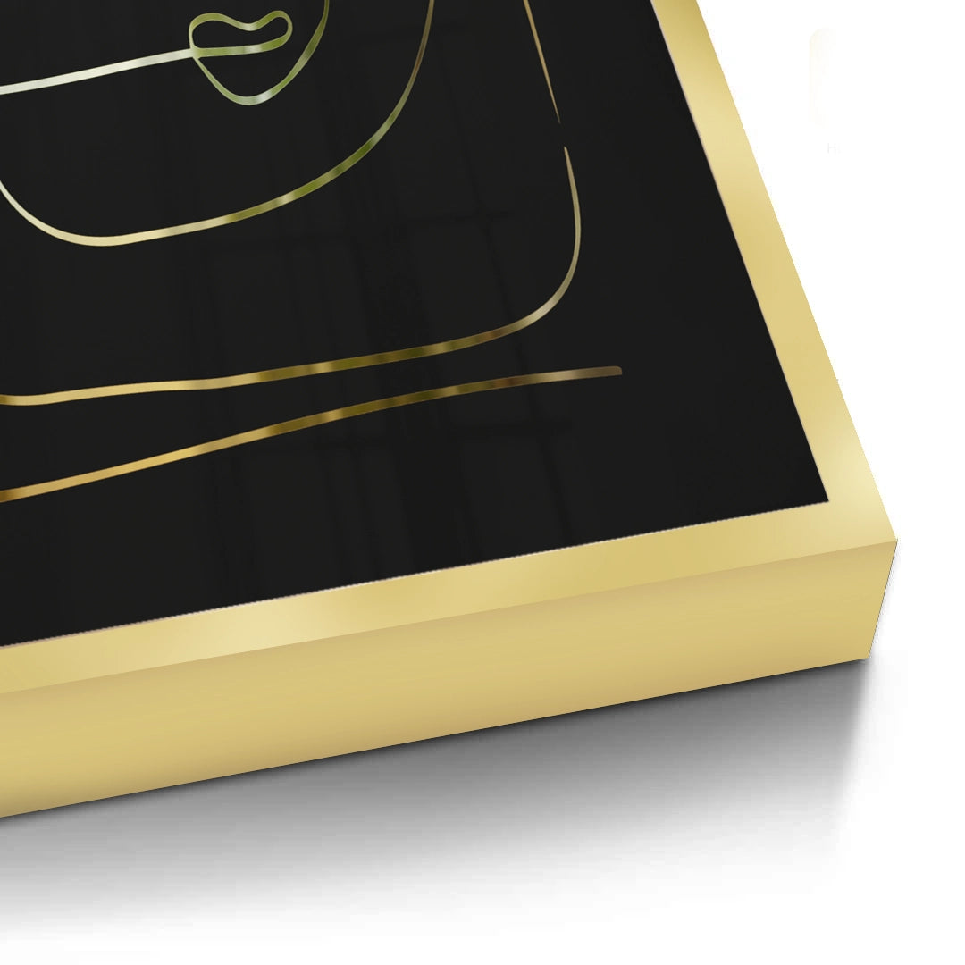 2Luxury Minimalist Gold Line - Fine Art