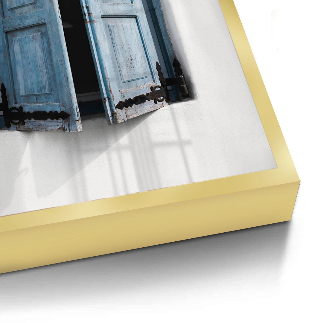 2Mediterranean Blue Window - Fine Art